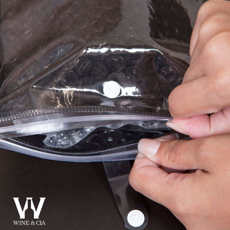 Kit 24 Wine Skins Fume Para Transporte de Garrafas de Vinho Em Segurança