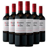 KIT com 6 Vinhos Concha y Toro Casillero Del Diablo Cabernet Sauvignon 750ml