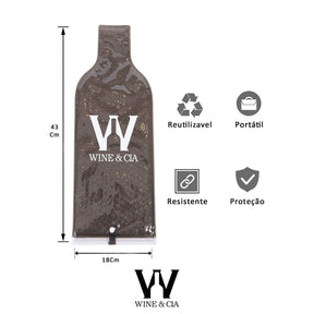 Kit 24 Wine Skins Fume Para Transporte de Garrafas de Vinho Em Segurança