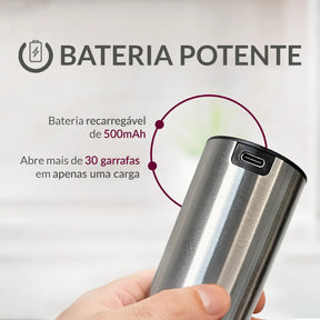 Kit Abridor De Vinho Elétrico Automático Momo Lifestyle Cor Prateado