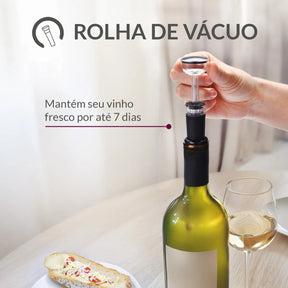 Kit Abridor De Vinho Elétrico Automático Momo Lifestyle Cor Prateado