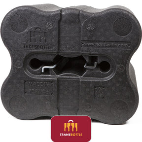 Case de Proteção de Garrafas de Vinho e Cadeado em Tecido Vermelho Inviolável TSA