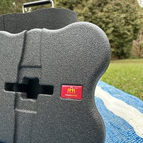 Case de Proteção de Garrafas de Vinho e Cadeado em Tecido Vermelho Inviolável TSA