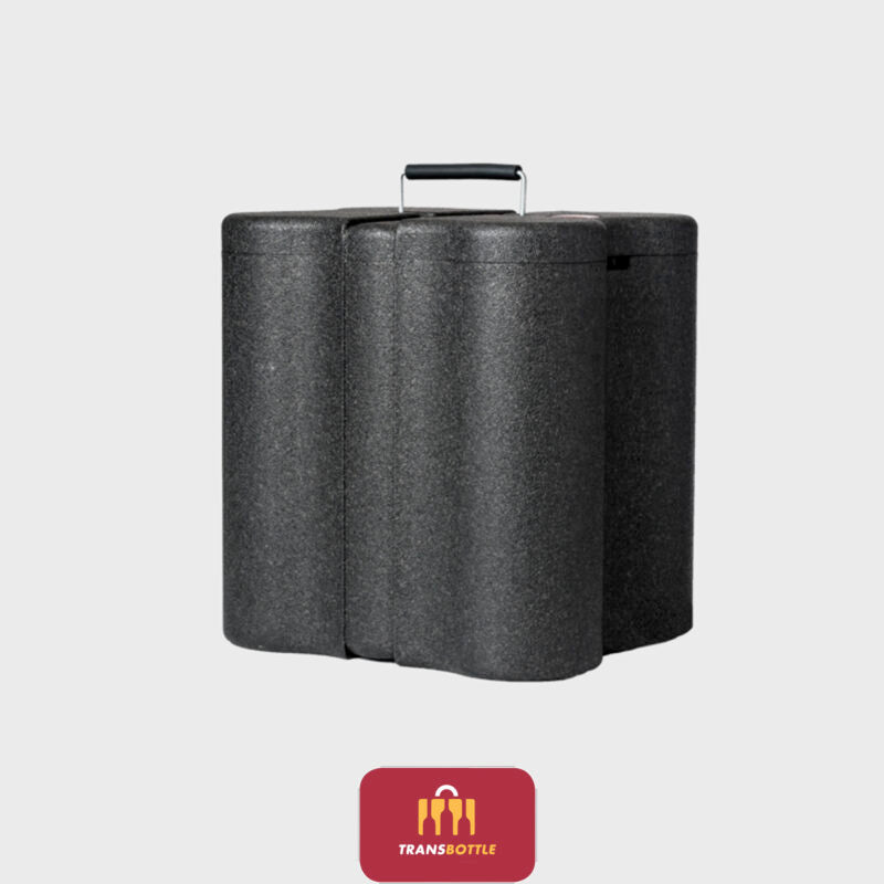 Case de Proteção de Garrafas de Vinho e Cadeado em Tecido Vermelho Inviolável TSA